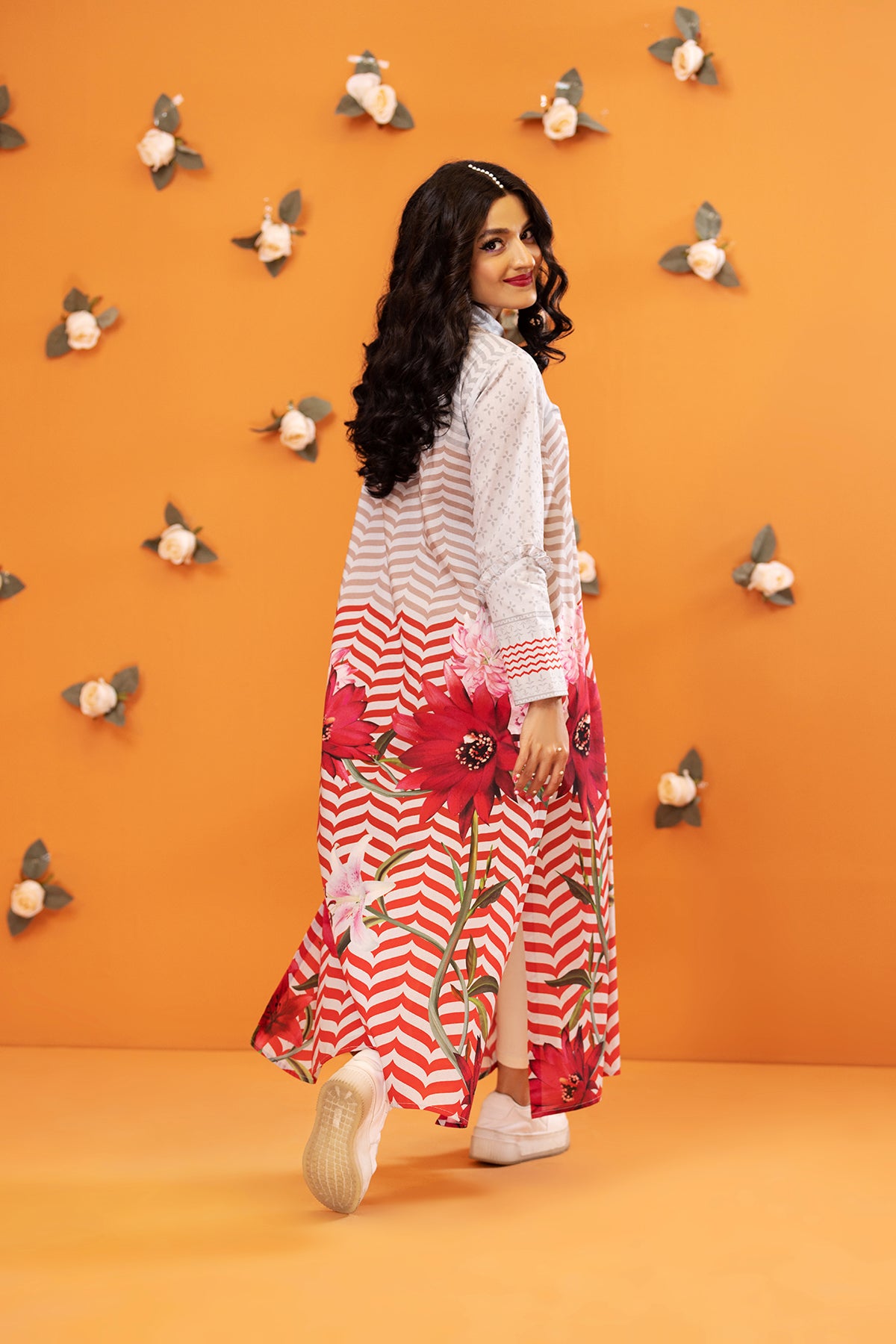 FS22-53-Printed Long Dress