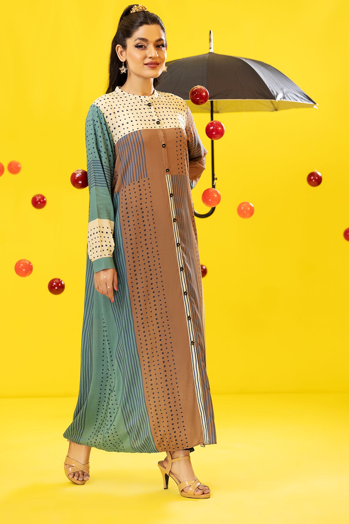 FS22-54-Printed Long Dress