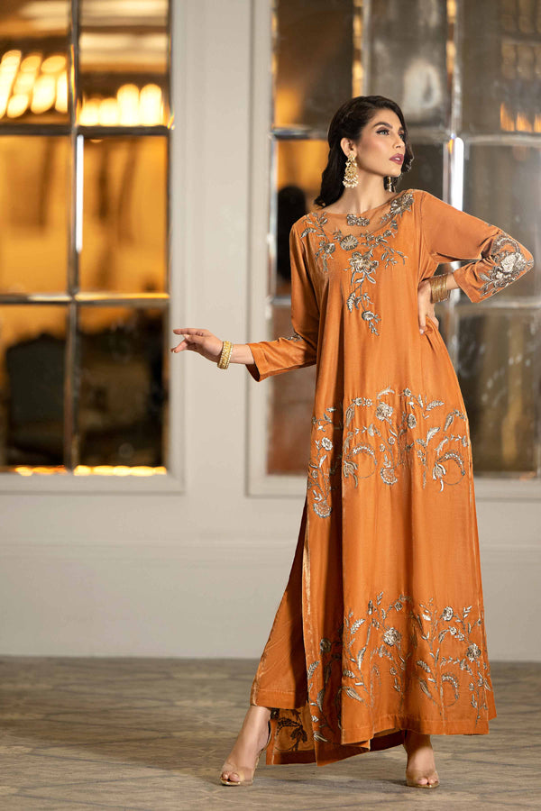 2 Piece - Embroidered Suit - KFW23-76