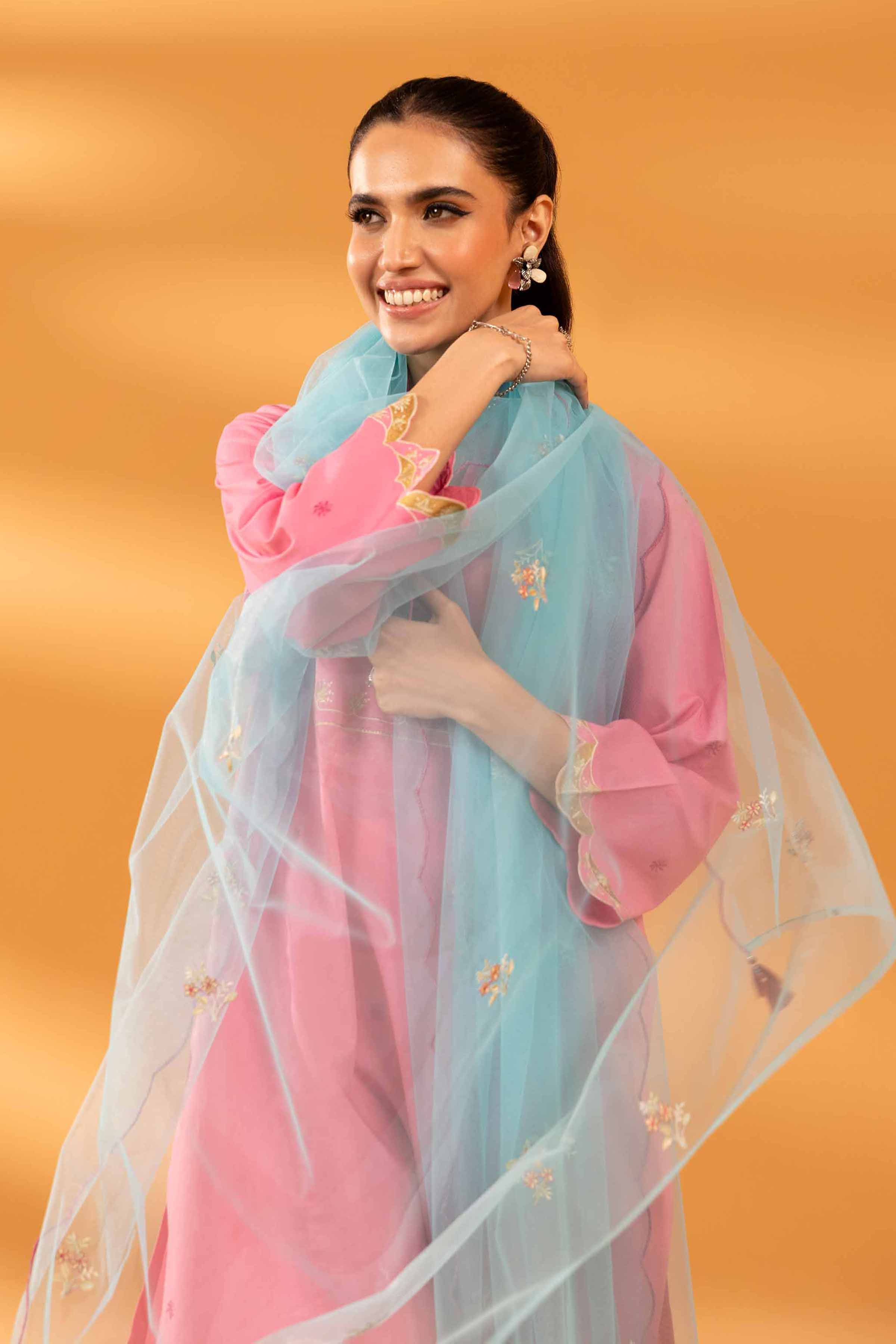 3 Piece - Embroidered Suit - KPS24-15