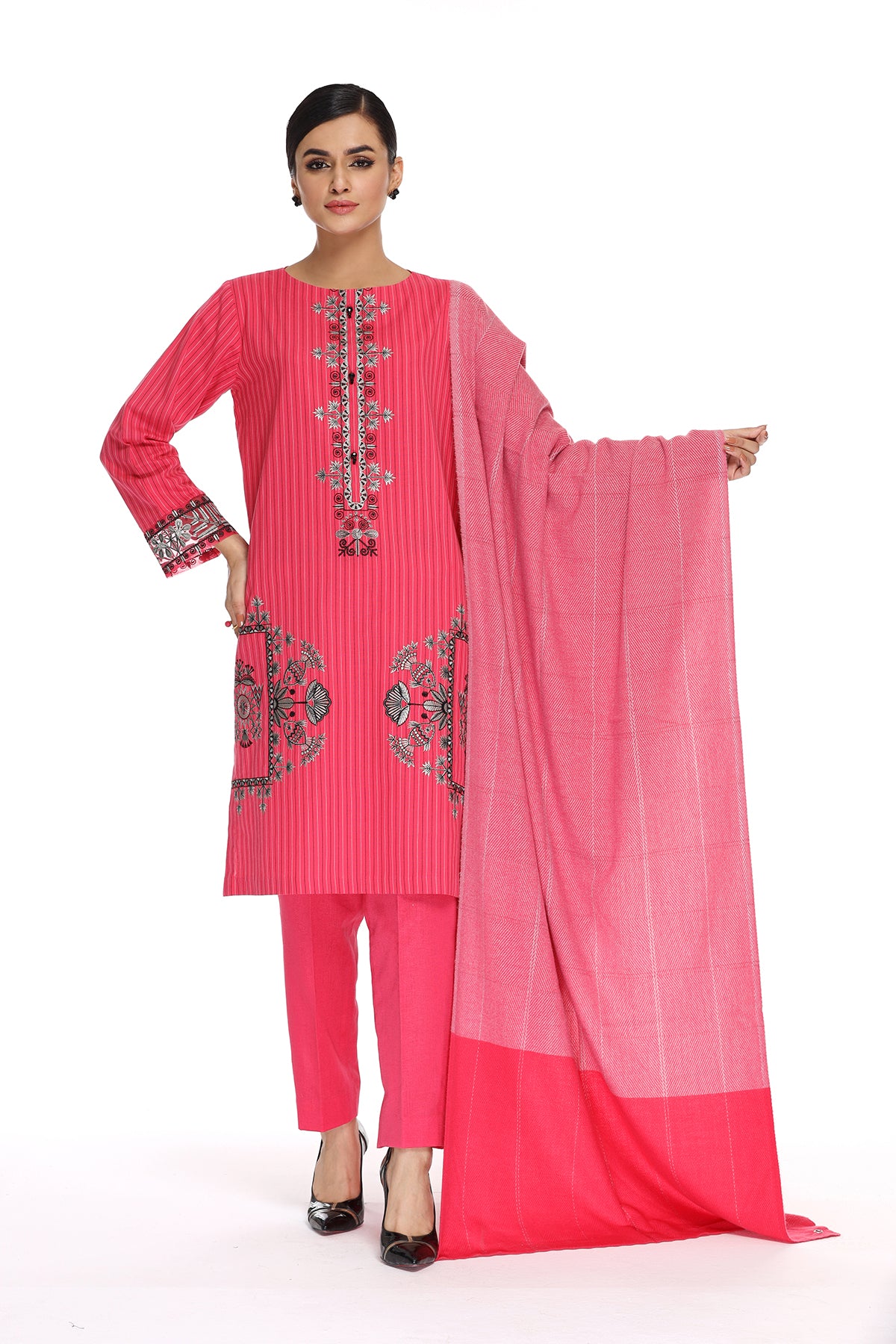 PDW21-51-Embroidered 3PC
