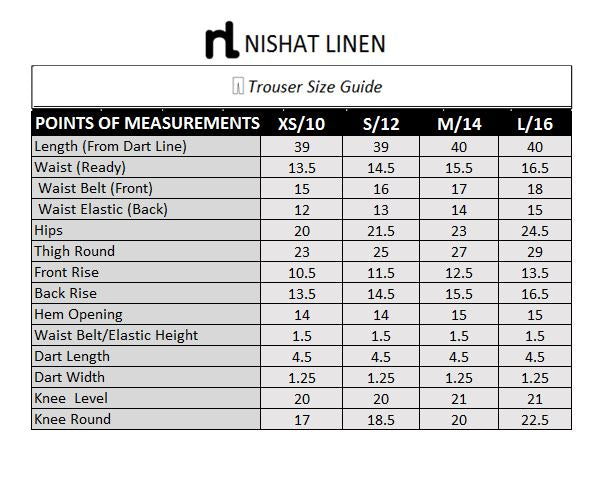 PE19-34 Black Dyed Embroidered Stitched Boot Cut Trouser - Nishat Linen UAE