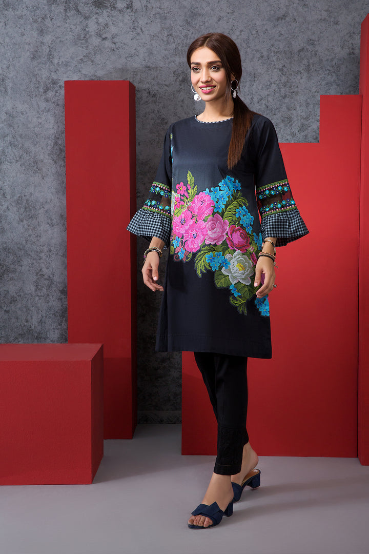 PE20-08 Printed Embroidered Stitched Shirt - 1PC - Nishat Linen UAE