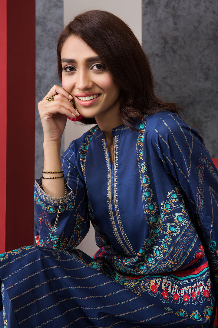 PE20-09 Printed Embroidered Stitched Shirt & Trouser - 2PC - Nishat Linen UAE