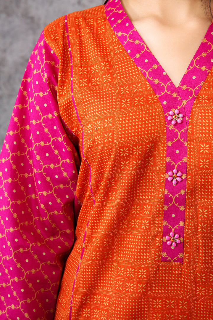 PE20-16 Printed Stitched Shirt - 1PC - Nishat Linen UAE