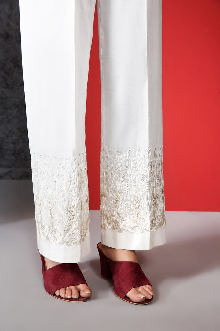 PE20-19 Dyed Embroidered Stitched Trouser - Nishat Linen UAE
