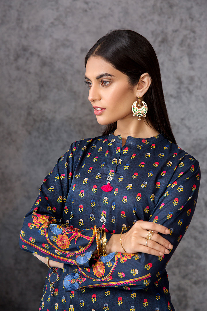 PE20-26 Printed Embroidered Stitched Shirt - 1PC - Nishat Linen UAE