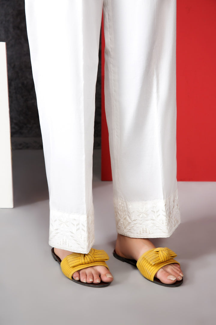 PE20-28 Dyed Embroidered Stitched Trouser - Nishat Linen UAE