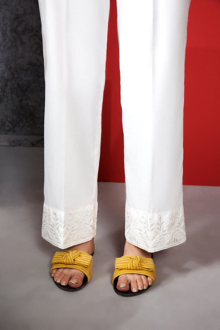 PE20-28 Dyed Embroidered Stitched Trouser - Nishat Linen UAE