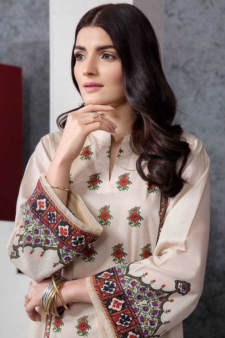 PE20-49 Printed Embroidered Stitched Shirt & Trouser - 2PC - Nishat Linen UAE
