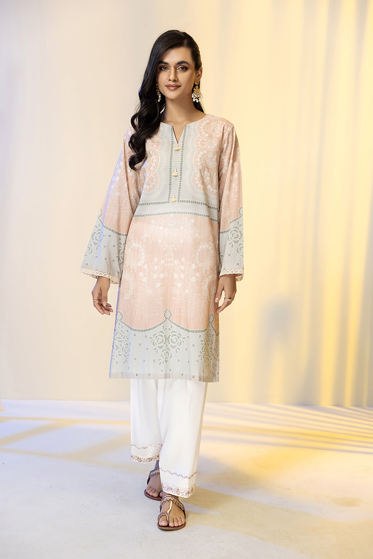 PE22-78-Round Neck Printed Shirt 1PC