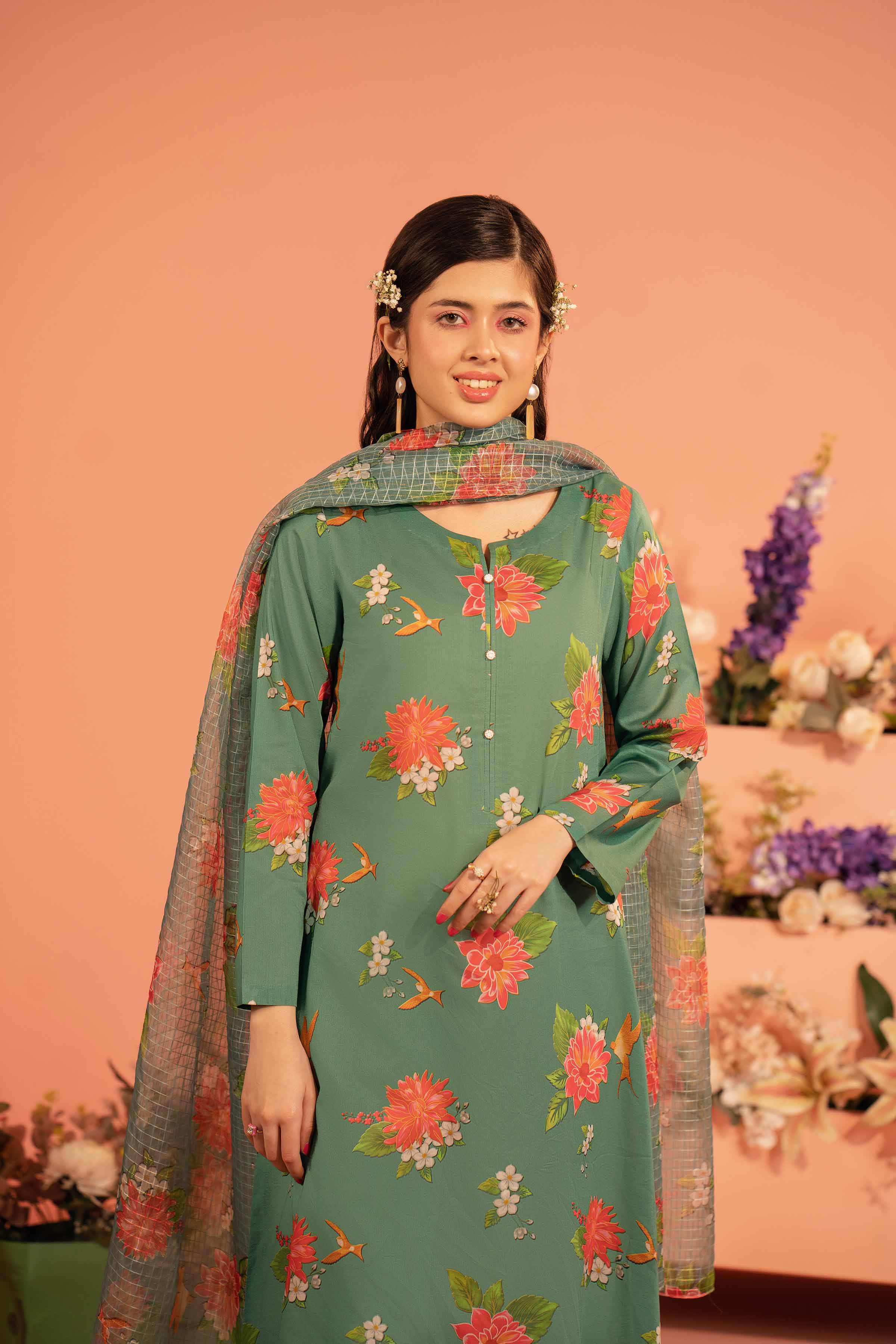 2 Piece - Printed Suit - PE23-112