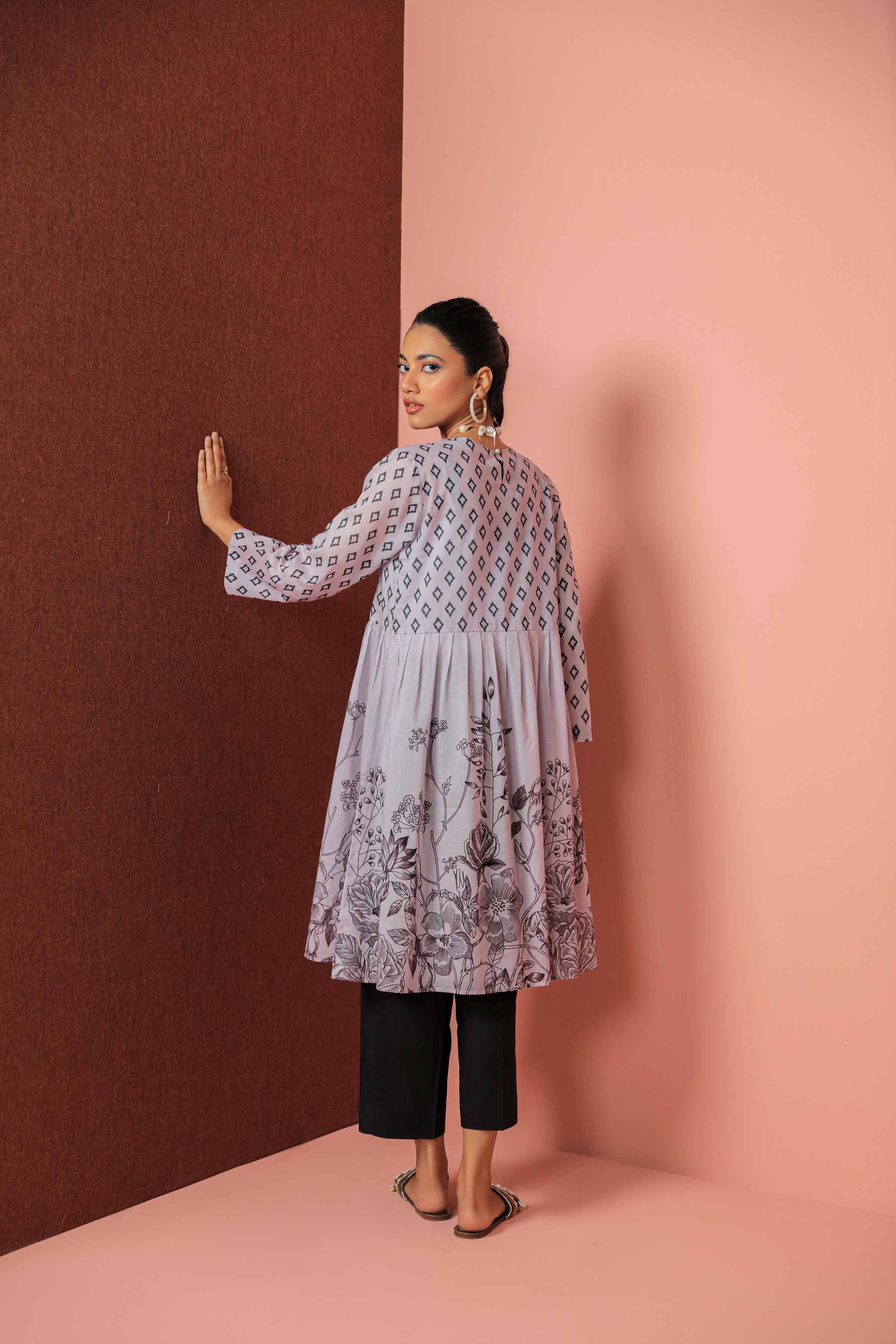 Printed Embroidered Shirt - PE23-89