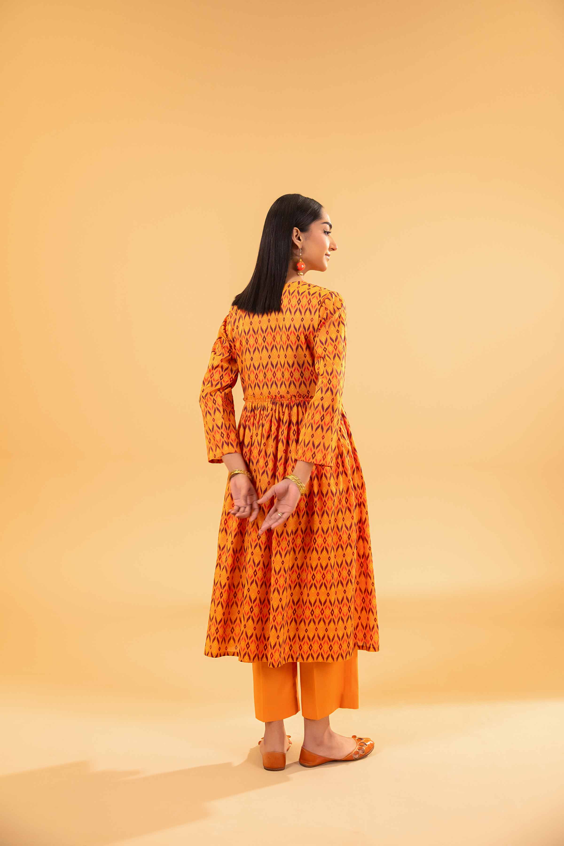 2 Piece - Printed Embroidered Suit - PE24-270