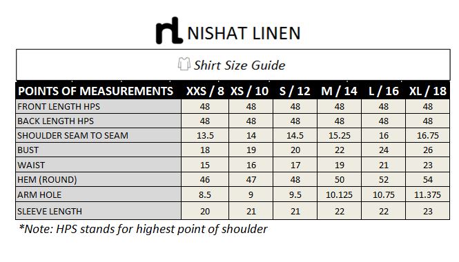 PS19-112 Yellow Textured Embroidered Stitched Shirt - 1PC - Nishat Linen UAE