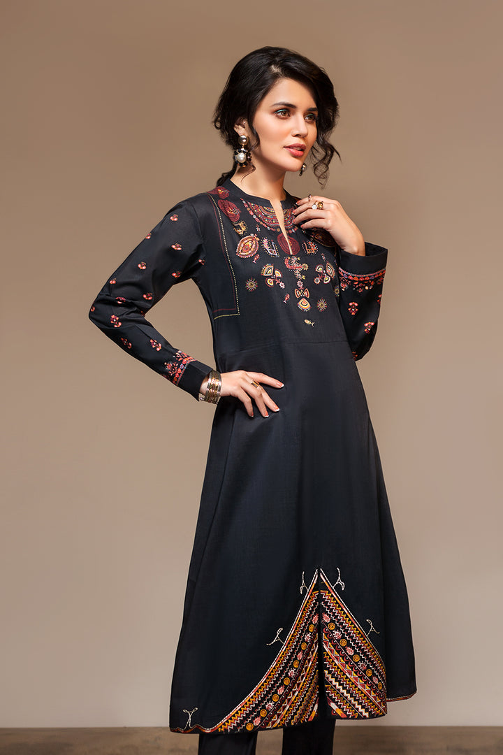 PS20-01 Embroidered Stitched Frock - 1PC - Nishat Linen UAE