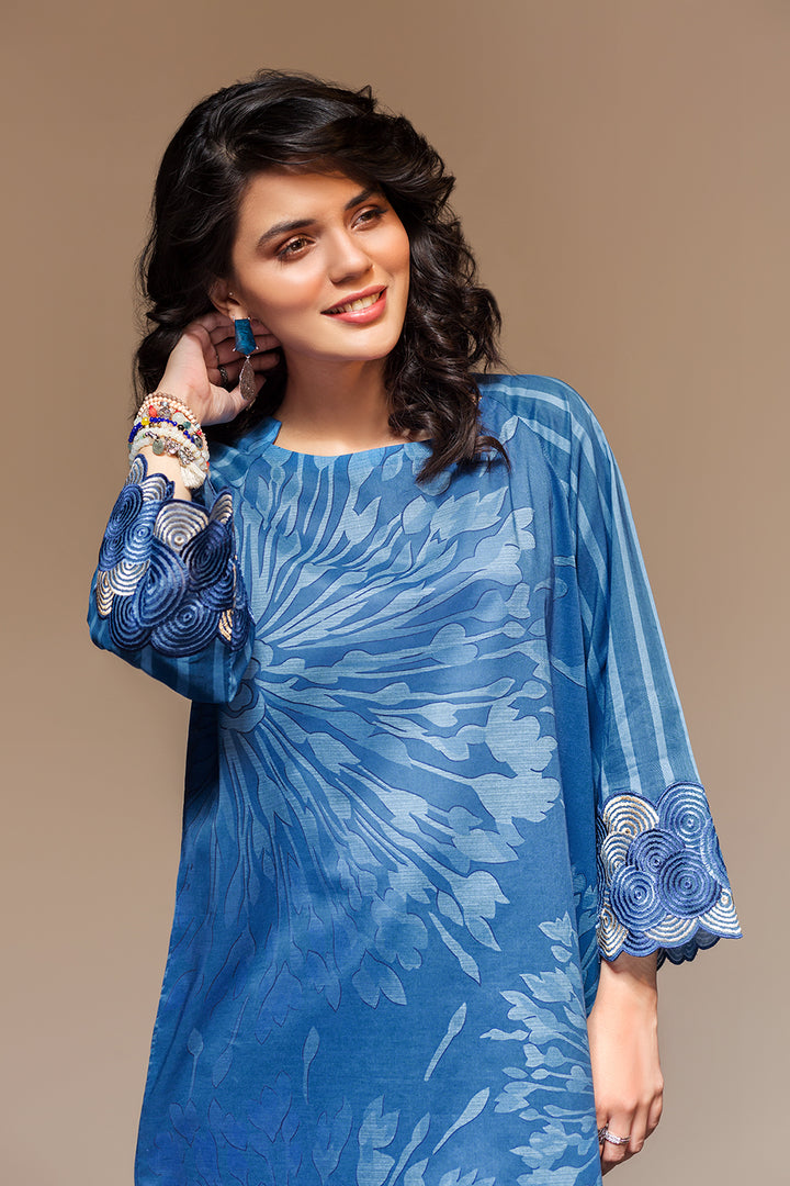 PS20-02 Printed Embroidered Stitched Shirt - 1PC - Nishat Linen UAE