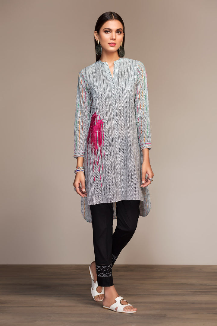 PS20-106 Printed Embroidered Stitched Shirt - 1PC - Nishat Linen UAE