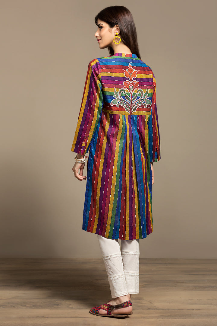 PS20-154 Digital Printed Embroidered Stitched Lawn Shirt - 1PC - Nishat Linen UAE