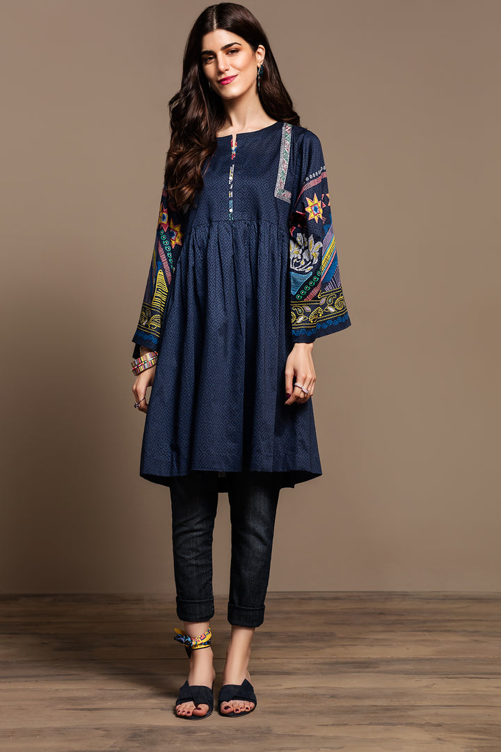 PS20-156 Digital Printed Embroidered Stitched Shirt - 1PC - Nishat Linen UAE