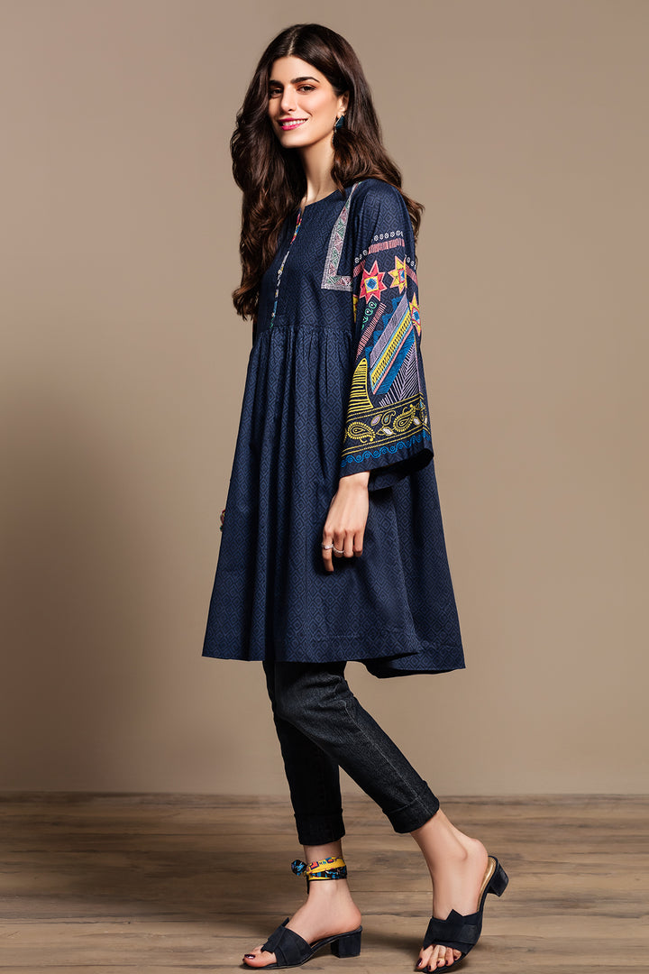 PS20-156 Digital Printed Embroidered Stitched Shirt - 1PC - Nishat Linen UAE