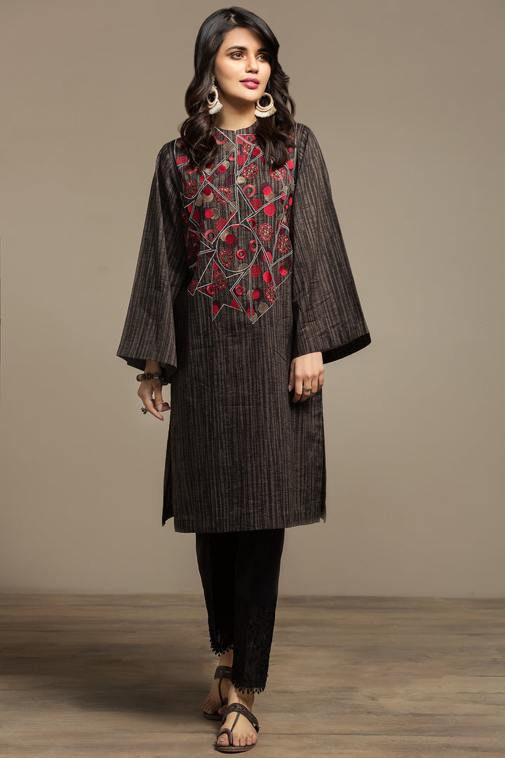 PS20-160 Printed Embroidered Stitched Shirt - 1PC - Nishat Linen UAE
