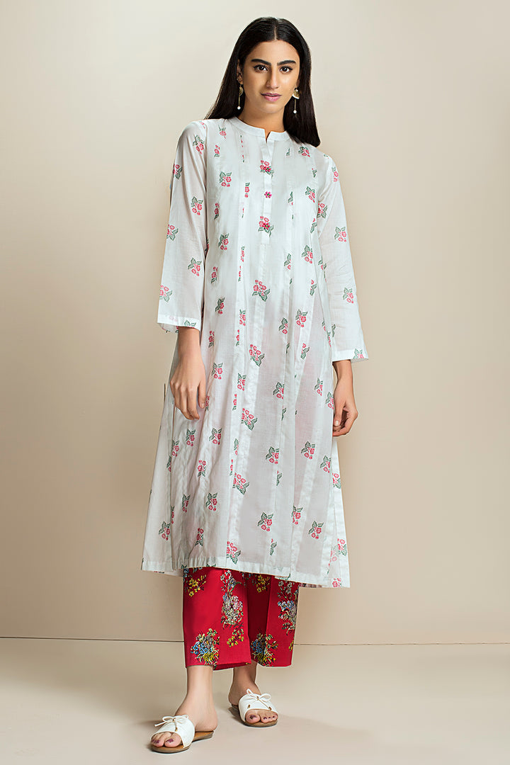 PS20-166 Printed Stitched Lawn Shirt & Trouser - 2PC - Nishat Linen UAE