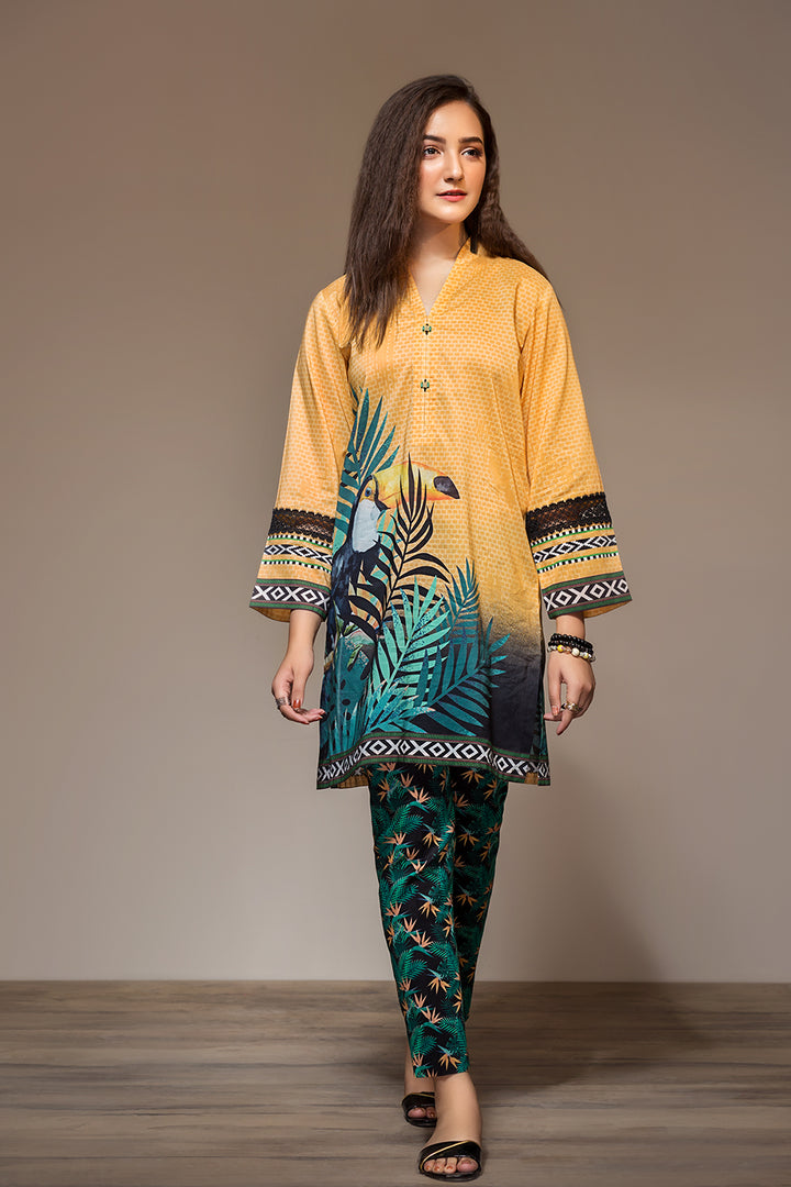 PS20-22 Printed Stitched Shirt & Printed Trouser - 2PC - Nishat Linen UAE