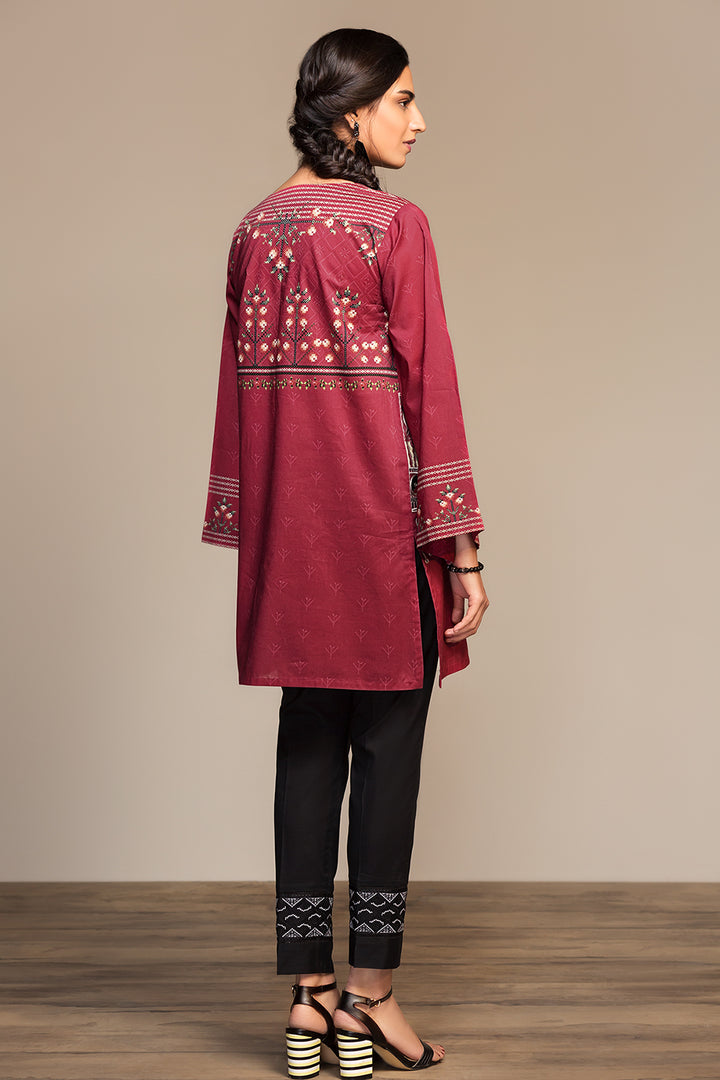 PS20-48 Dyed Embroidered Stitched Shirt - 1PC - Nishat Linen UAE