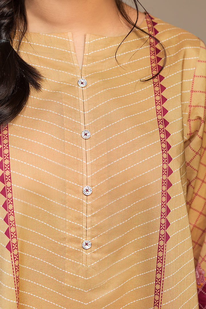 PS20-51 Printed Embroidered Stitched Shirt - 1PC - Nishat Linen UAE