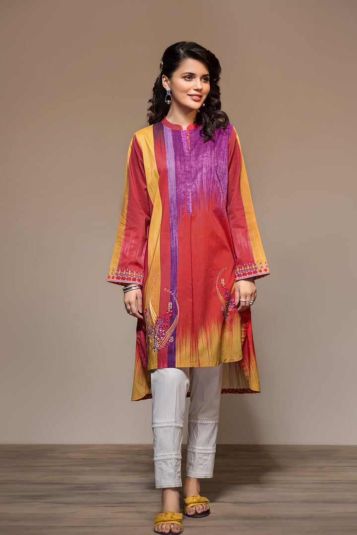 PS20- 68 Printed Embroidered Stitched Shirt - 1PC - Nishat Linen UAE