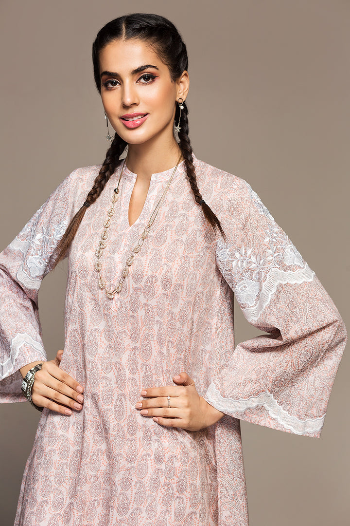 PS20-90 Printed Embroidered Stitched Shirt - 1PC - Nishat Linen UAE
