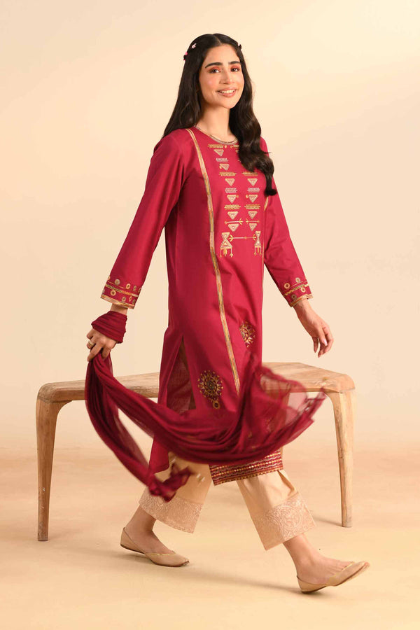 2 Piece - Embroidered Suit - PS24-72