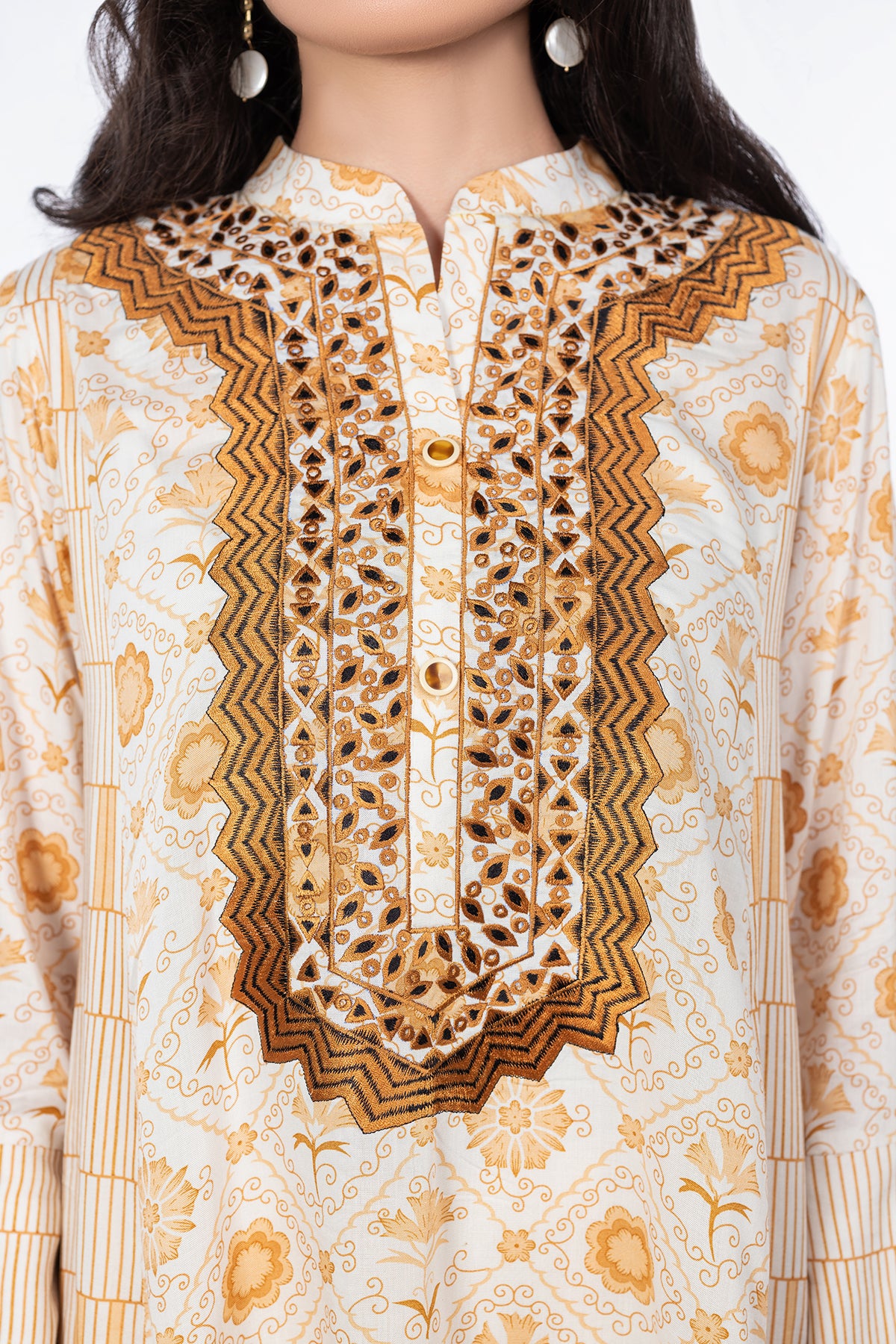 PW21-171-Printed Embroidered 1PC