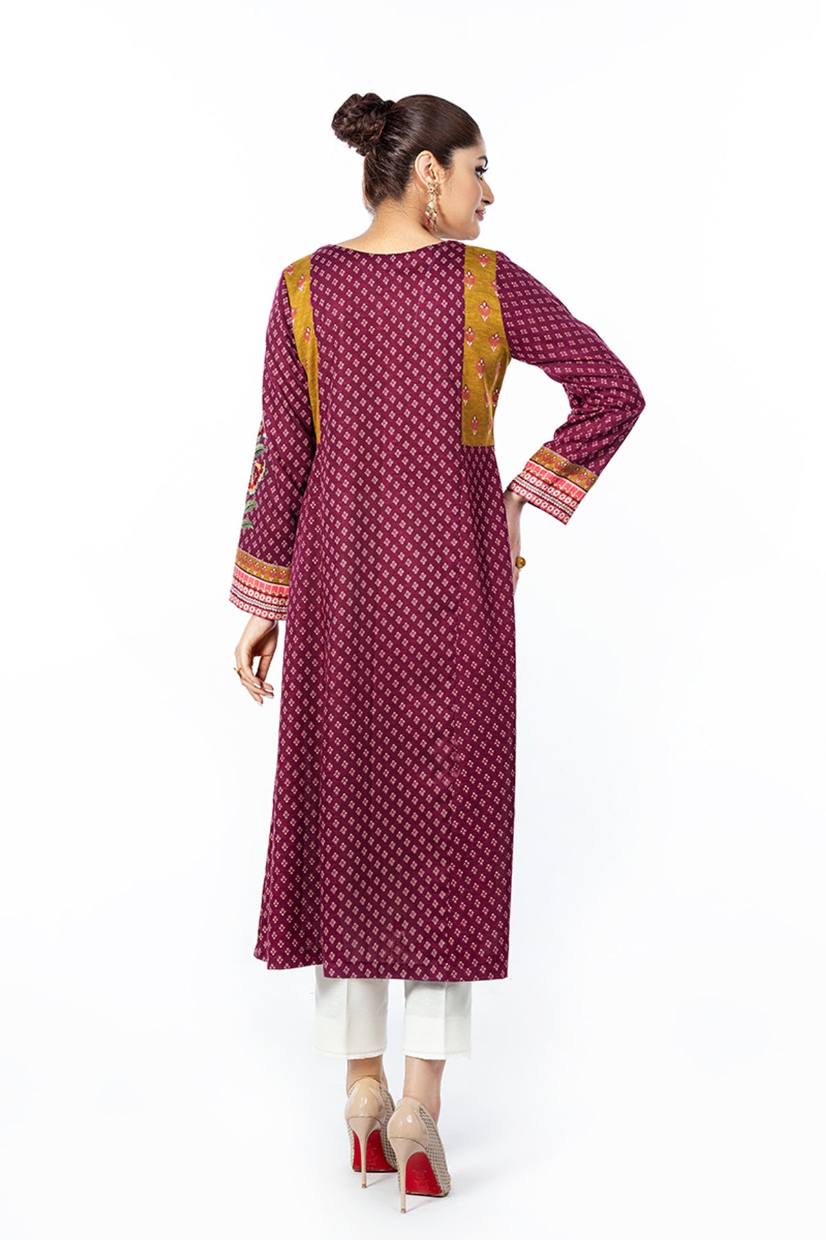 PW21-172-Printed Embroidered 1PC