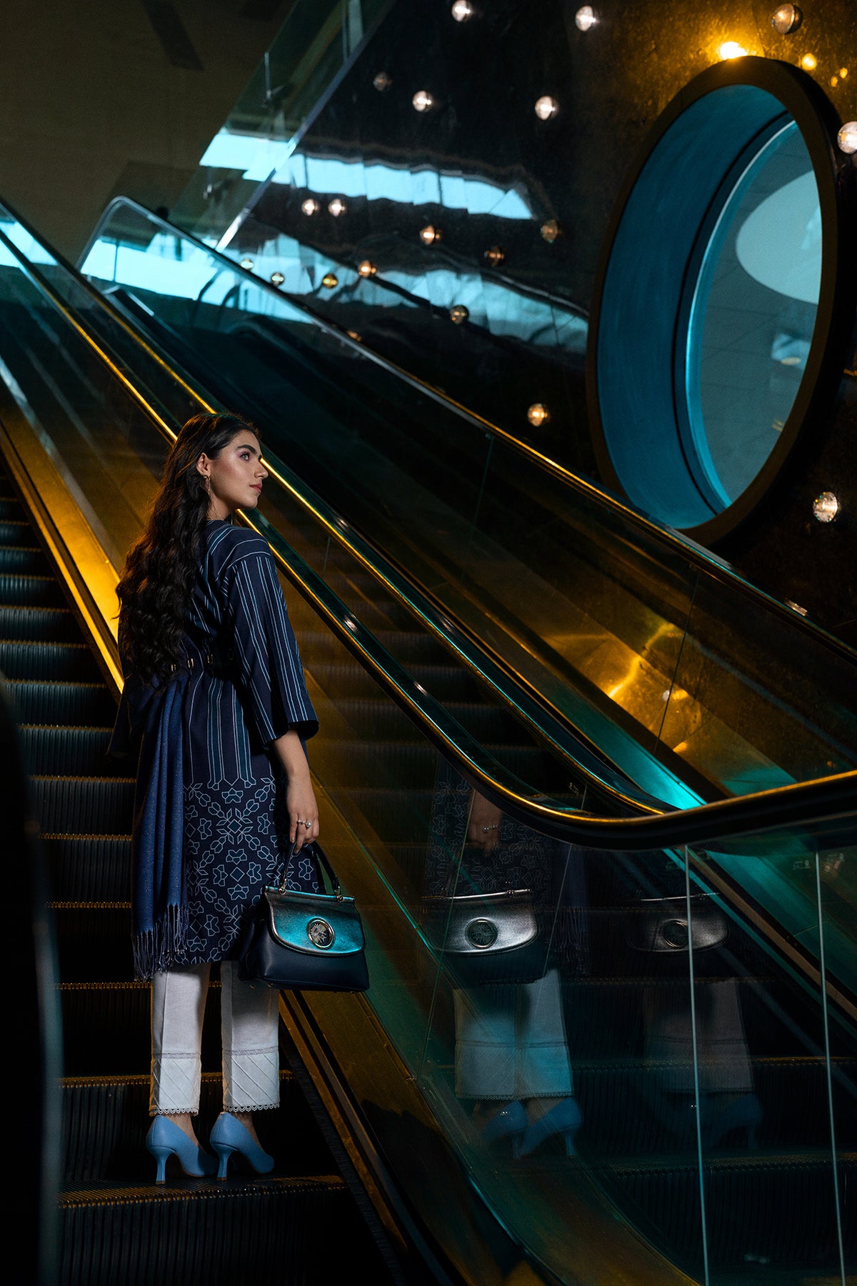 PW22-08-Button Down Printed Tunic 1PC