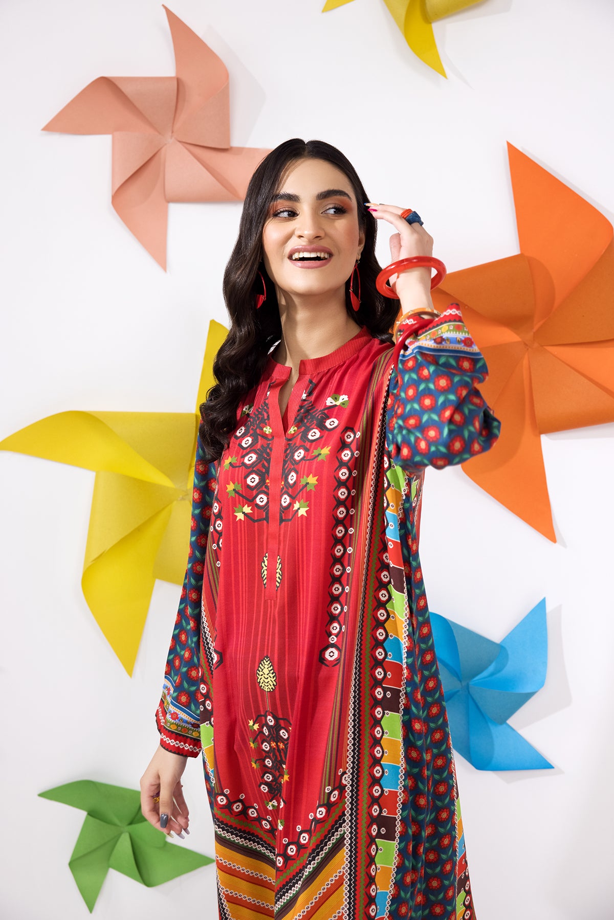PW22-144-Printed Short Tunic 1PC