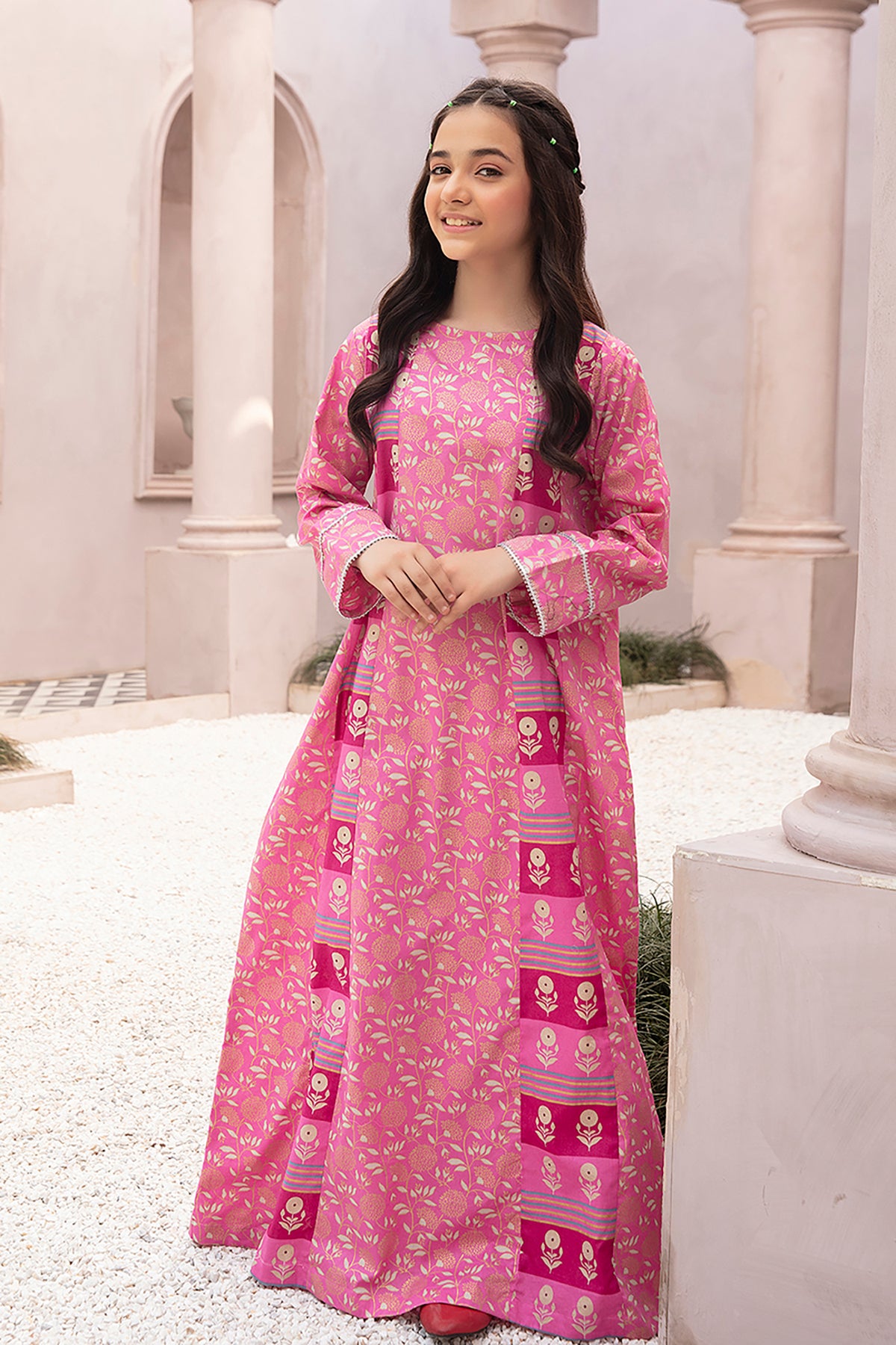 DE22-34-Mix & Match Printed Fustaan 1PC