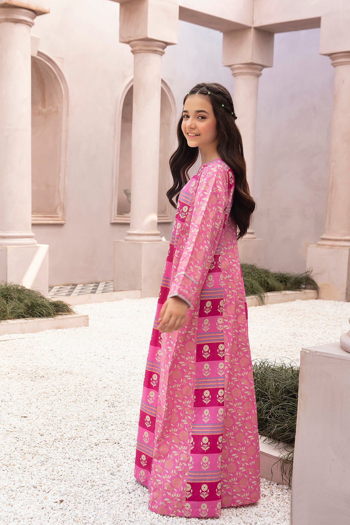 DE22-34-Mix & Match Printed Fustaan 1PC