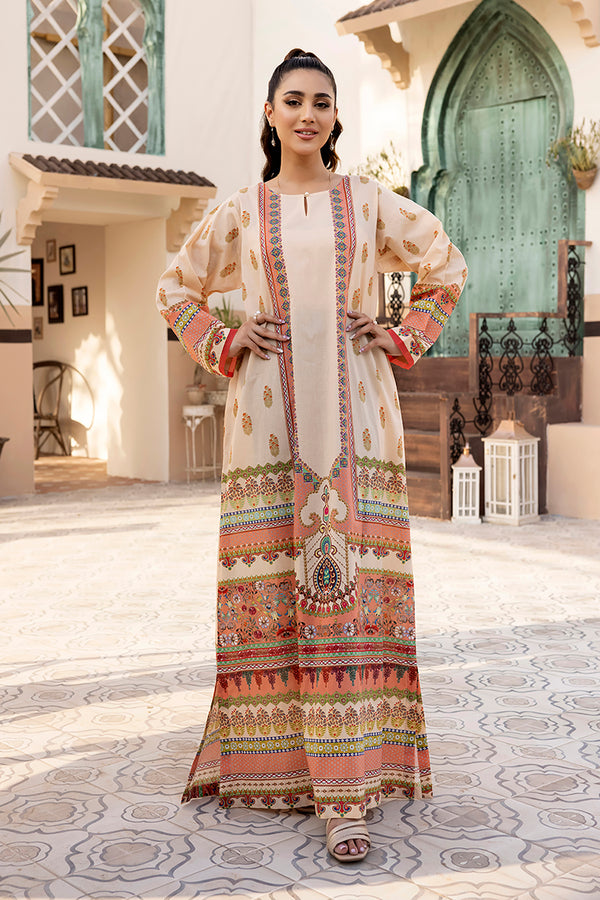 DS22-130-Printed Straight Fustaan 1PC