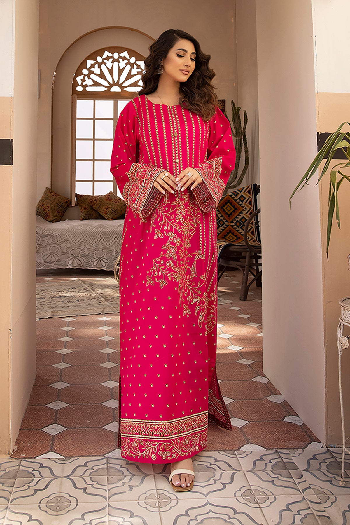 DS22-131-Printed Fustaan 1PC