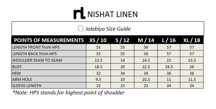 DW18-45 Blue Digital Printed Stitched Cotton Modal Jalabiya - 1PC - Nishat Linen UAE