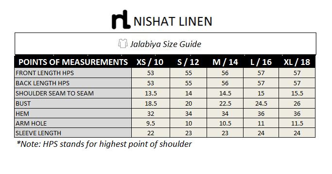 DW18-53 Beige Printed Stitched Cotton Modal Jalabiya - 1PC - Nishat Linen UAE