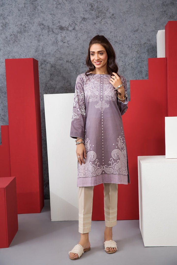 PE20-01 Printed Embroidered Stitched Shirt - 1PC - Nishat Linen UAE
