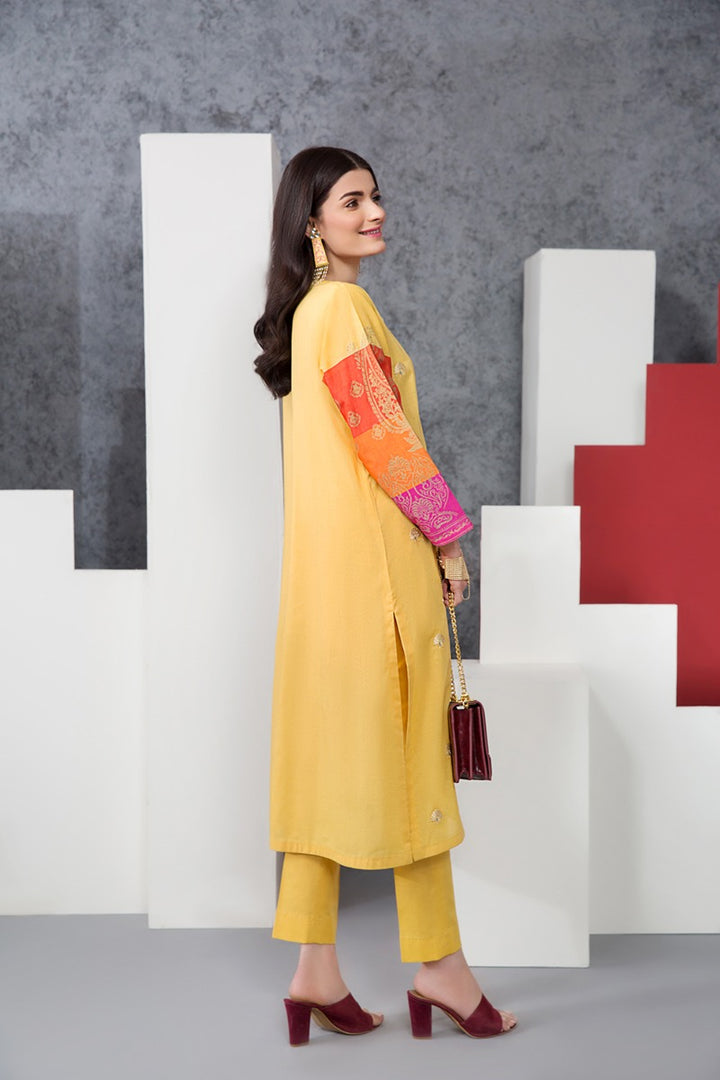 PE20-29 Dyed Embroidered Stitched Shirt & Trouser - 2PC - Nishat Linen UAE