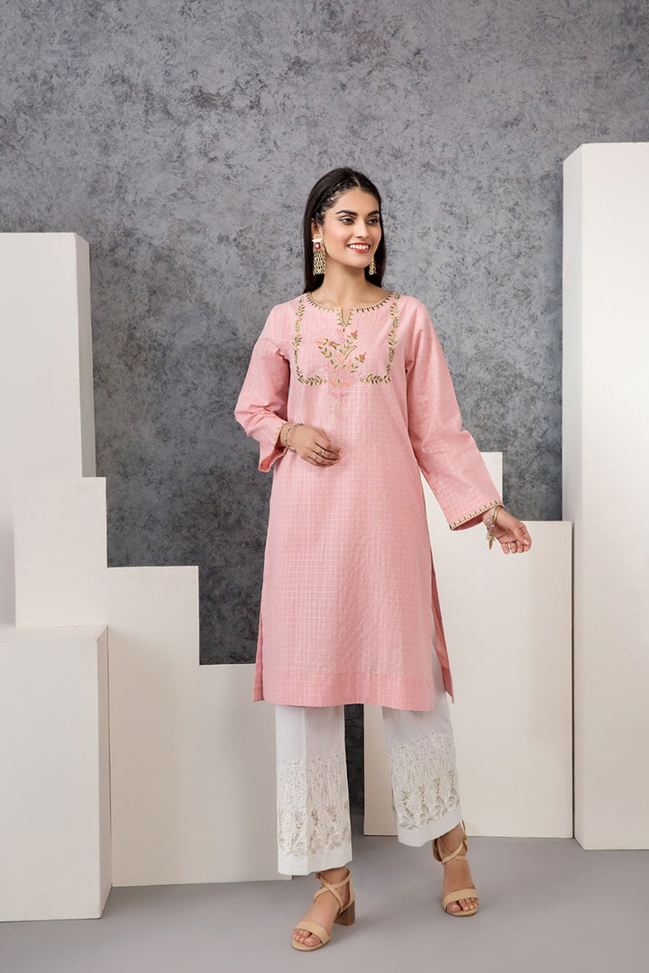 PE20-36 Printed Embroidered Stitched Shirt - 1PC - Nishat Linen UAE