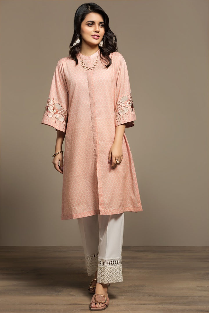 PS20-146 Printed Embroidered Stitched Lawn Shirt - 1PC - Nishat Linen UAE