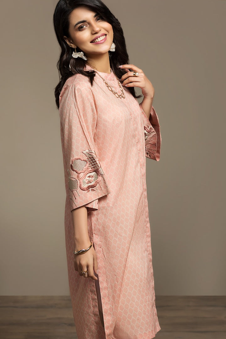 PS20-146 Printed Embroidered Stitched Lawn Shirt - 1PC - Nishat Linen UAE