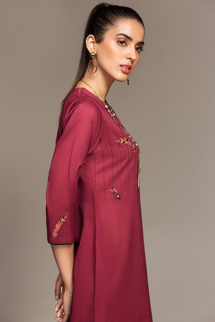 PS20-171 Printed Embroidered Stitched Lawn Shirt & Printed Trouser - 2PC - Nishat Linen UAE