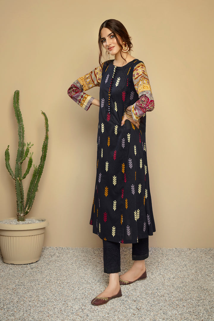 PS20-241 Printed Stitched Lawn Frock - 1PC - Nishat Linen UAE